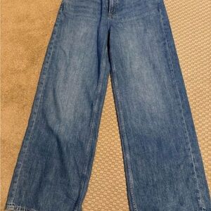 GAP Denim Flare Wide-Leg Jeans in Blue